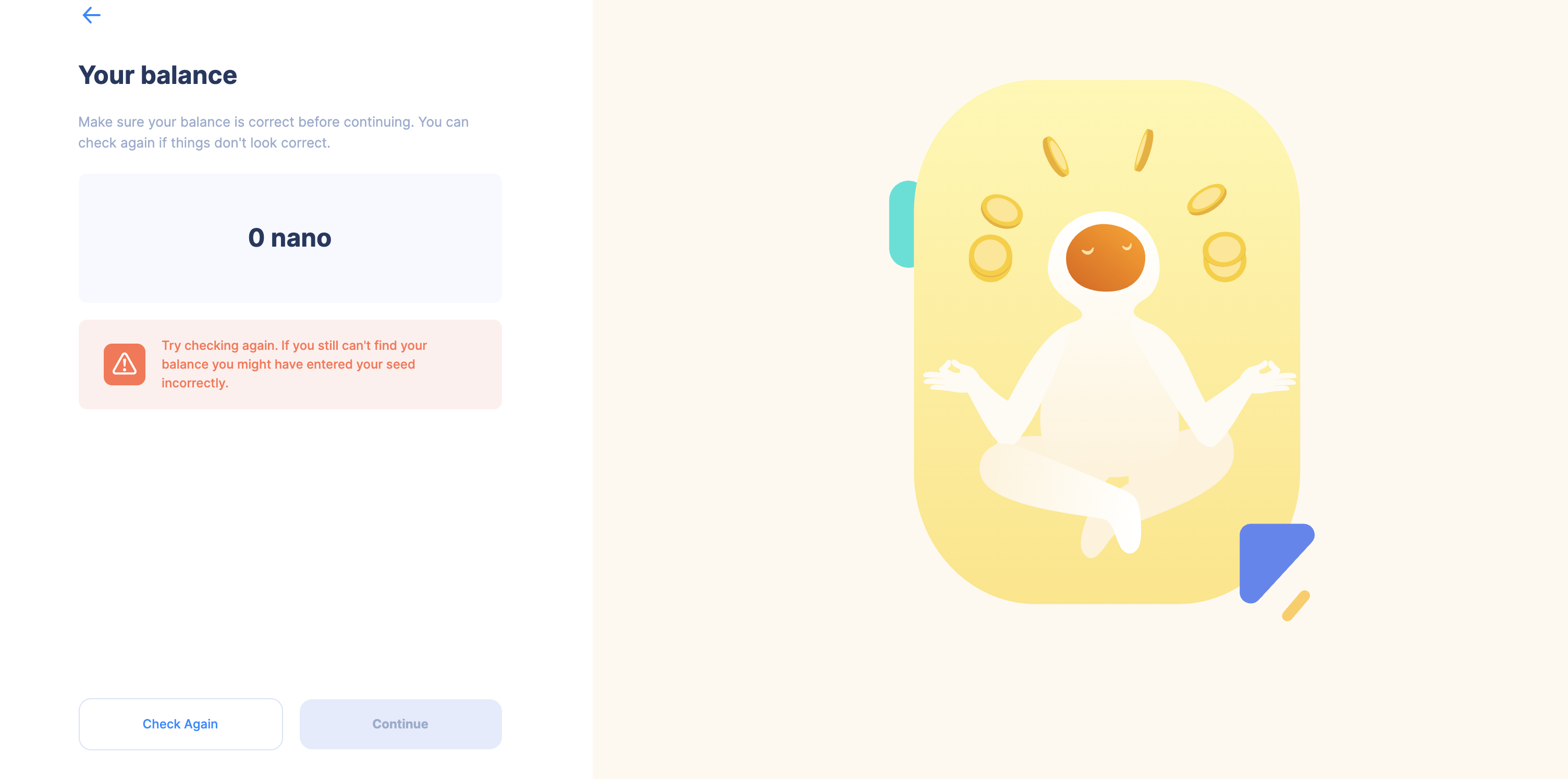 Legacy Migration Tool Search Balance